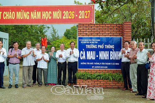 Ngôi trường gợi nhớ nghĩa tình Cà Mau - Ninh Bình