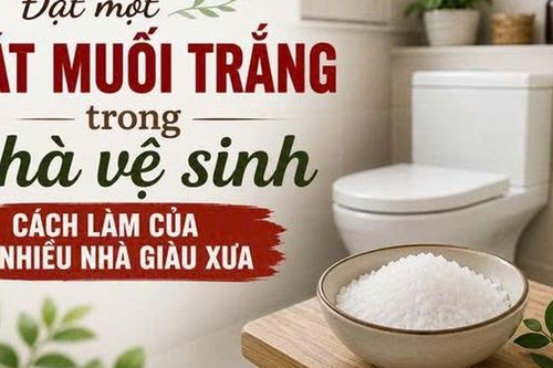 Đặt một bát muối trắng trong nhà vệ sinh: Cách làm của nhiều nhà giàu xưa có công dụng hữu ích