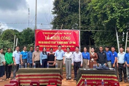 Xã Ea Hiao khởi công xây dựng 6 nhà Đại đoàn kết giúp hộ khó khăn ổn định cuộc sống mới