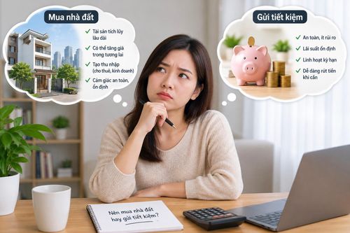 Nên mua nhà đất hay gửi tiết kiệm lúc này?