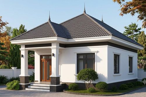 Chi phí xây nhà mái Nhật 1 tầng 80m² khoảng bao nhiêu?