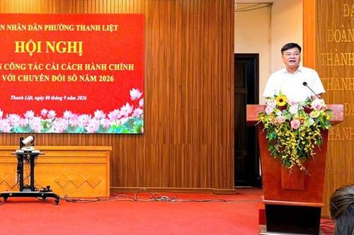 Phường Thanh Liệt tập huấn cải cách hành chính gắn với chuyển đổi số