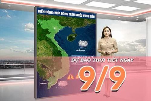 [Video] Dự báo thời tiết ngày 9/9/2026: Bắc Bộ mưa dông do không khí lạnh tăng cường