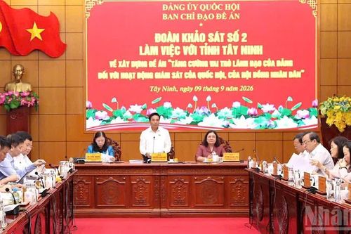 Tăng cường vai trò lãnh đạo của Đảng trong hoạt động giám sát
