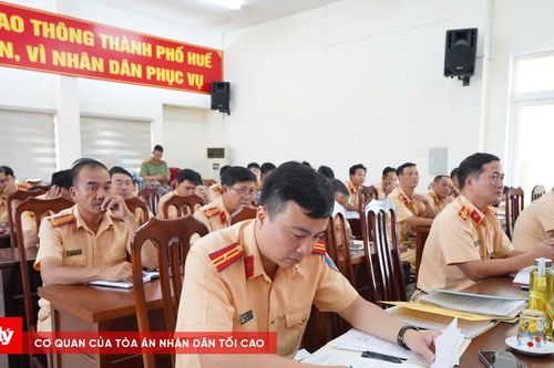 100% CSGT TP Huế được tập huấn nghiệp vụ