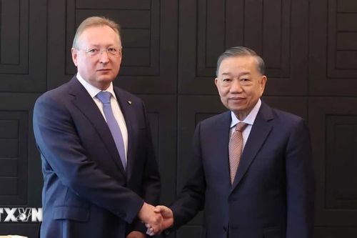 Tổng Bí thư, Chủ tịch nước Tô Lâm tiếp lãnh đạo một số doanh nghiệp lớn của Nga