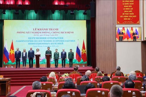 Trung tâm Nhiệt đới Việt - Nga khánh thành Phòng xét nghiệm phòng, chống dịch bệnh