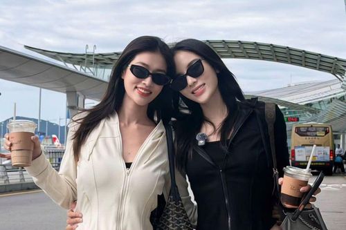 Hoa hậu Kỳ Duyên và Đoàn Thiên Ân xuất ngoại
