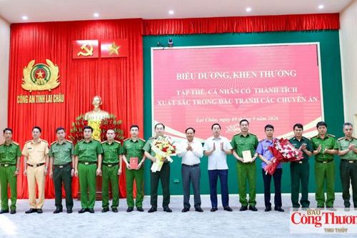 Lai Châu: Biểu dương tập thể, cá nhân xuất sắc trong đấu tranh phòng, chống tội phạm