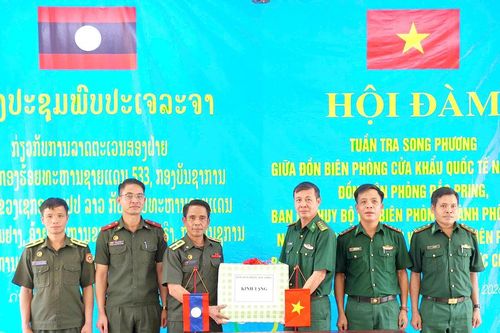 Tăng cường tuần tra song phương bảo vệ biên giới Việt Nam - Lào
