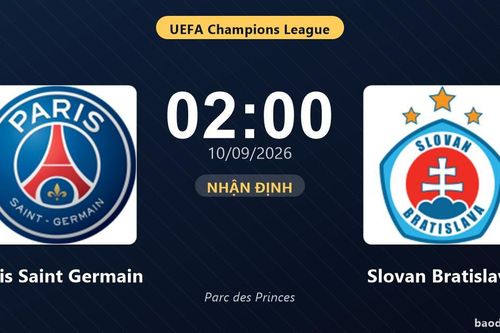 Nhận định Paris Saint Germain vs Slovan Bratislava: Điểm nóng cuộc đua tốp đầu