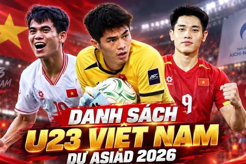 Danh sách U23 Việt Nam dự ASIAD 2026: Vì sao Đình Bắc, Trung Kiên vắng mặt?
