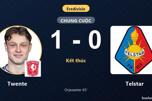 Hạ Telstar nhờ khoảnh khắc lóe sáng của Orjasaeter, Twente giữ trọn 3 điểm trên sân nhà