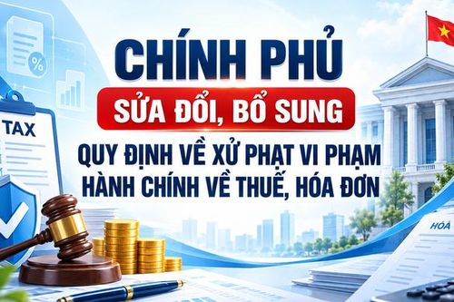 Chính phủ sửa đổi, bổ sung một số điều về xử phạt vi phạm hành chính thuế, hóa đơn