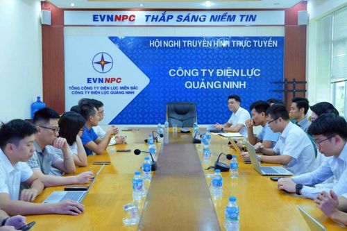 Đoàn công tác NSMO làm việc tại Công ty Điện lực Quảng Ninh