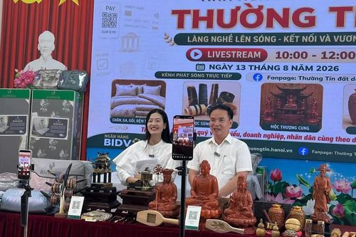 Hà Nội đưa sản phẩm OCOP, làng nghề lên 'gian hàng số' qua livestream