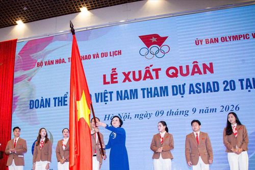 Lễ xuất quân Đoàn Thể thao Việt Nam dự ASIAD 20: Mang tinh thần Việt Nam chinh phục ASIAD 20
