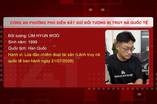 Công an phường Phú Diễn bắt giữ đối tượng bị truy nã quốc tế