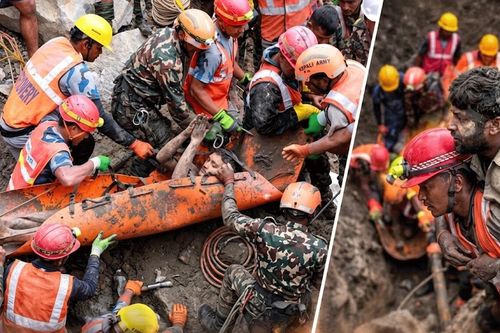 Lũ quét ở Nepal: Bơm oxy vào đường hầm, chạy đua giải cứu người mắc kẹt