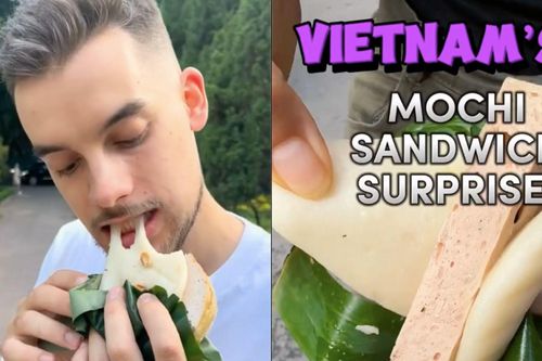 Bánh giầy Việt Nam gây sốt các diễn đàn du lịch, khách Tây cứ ăn là mê