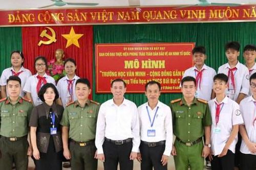 Bất Bạt triển khai mô hình 'Trường học văn minh - cộng đồng gắn kết'