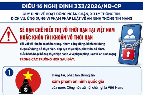 Những tài khoản cá nhân, trang, nhóm cộng đồng hoặc kênh nội dung nào có thể bị khóa vô thời hạn?