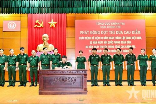 Hướng dẫn tổ chức đợt thi đua cao điểm trong toàn Tổng cục Chính trị