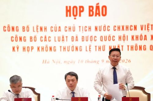 Công bố Lệnh của Chủ tịch nước ban hành 15 luật mới