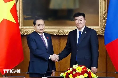 Chủ tịch Quốc hội Trần Thanh Mẫn hội đàm với Chủ tịch Quốc hội Mông Cổ
