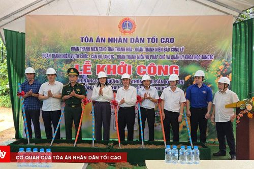 Khởi công nâng cấp đường giao thông nội bản khu Son