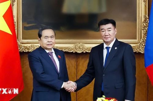 Chủ tịch Quốc hội Trần Thanh Mẫn hội đàm với Chủ tịch Quốc hội Mông Cổ