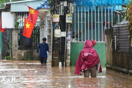 Đồng Nai: Khu dân cư cạnh cao tốc Biên Hòa-Vũng Tàu ngập sâu sau mưa lớn