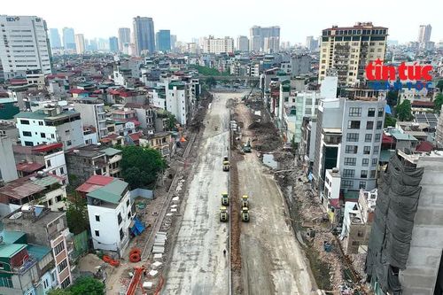 Vành đai 2,5 đoạn Cầu Giấy tăng tốc, dự kiến thông xe kỹ thuật dịp 10/10