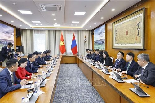 Chủ tịch Quốc hội Trần Thanh Mẫn tiếp Chủ tịch Nhóm Nghị sĩ hữu nghị Mông Cổ - Việt Nam