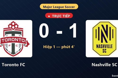 TRỰC TIẾPTrực tiếp Toronto FC vs Nashville SC: Hiệp 2 bắt đầu, Nashville SC dẫn 1-0