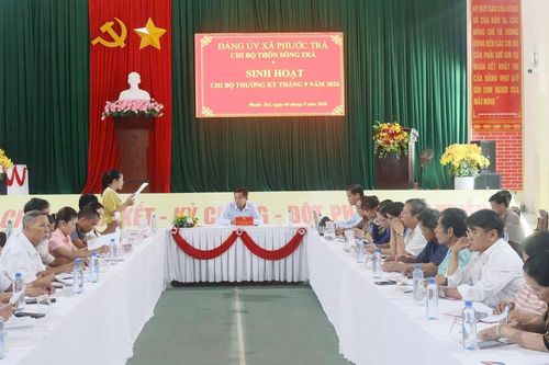 Nâng chất từ sinh hoạt chi bộ mẫu