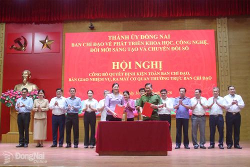 Kiện toàn Ban Chỉ đạo về phát triển khoa học công nghệ, đổi mới sáng tạo và chuyển đổi số thành phố Đồng Nai