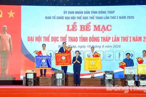 Đồng Tháp bế mạc Đại hội Thể dục thể thao lần thứ I năm 2026