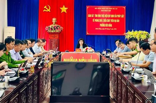 Giám sát công tác phòng cháy, chữa cháy tại phường Diên Hồng