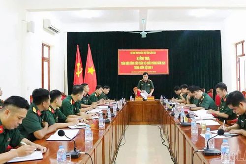 Bộ Chỉ huy Quân sự tỉnh Lào Cai kiểm tra Trung đoàn Bộ binh 8