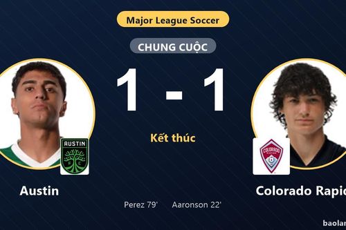 Hòa Colorado Rapids 1-1, Austin cùng đối thủ giành vé vào vòng 1/16