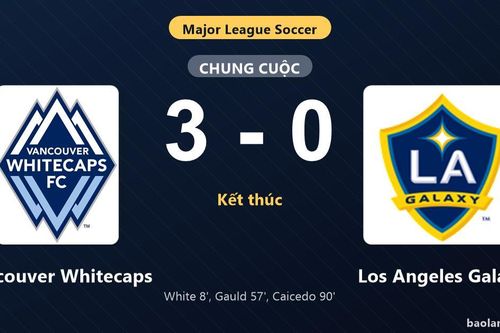 Thống kê trận đấu Vancouver Whitecaps 3-0 Los Angeles Galaxy: Vancouver Whitecaps thắng đậm thuyết phục