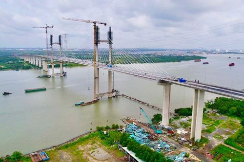 Cầu Phước Khánh nối Đồng Nai - TP.HCM tăng tốc thi công để đưa vào khai thác cuối tháng 9