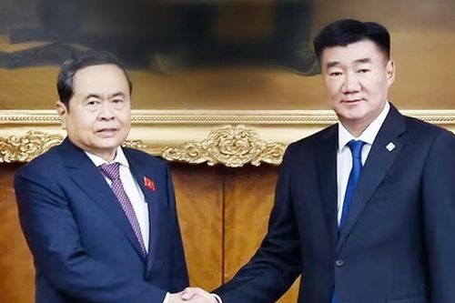 Chủ tịch Quốc hội Trần Thanh Mẫn hội đàm với Chủ tịch Quốc hội Mông Cổ