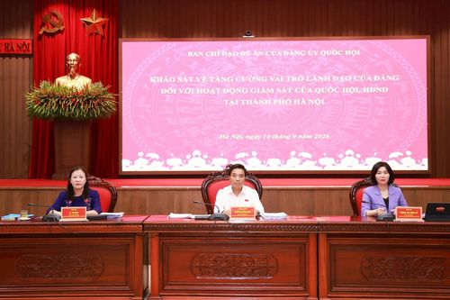 Tăng cường vai trò lãnh đạo của Đảng đối với hoạt động giám sát