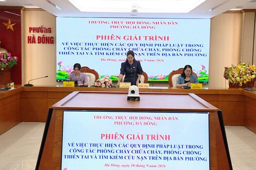 Phường Hà Đông chủ động, sẵn sàng PCCC, phòng chống thiên tai