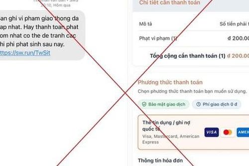 Cảnh giác thủ đoạn mạo danh cơ quan Công an, gửi tin nhắn 'phạt nguội' kèm đường link giả để lừa đảo