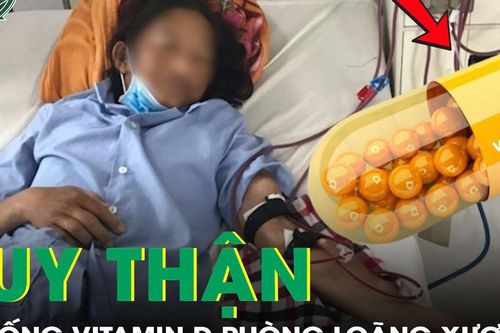 Uống vitamin D phòng loãng xương, người phụ nữ bị suy thận