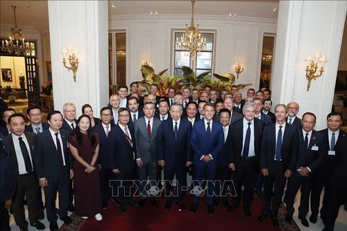 Tổng Bí thư, Chủ tịch nước Tô Lâm và Tổng thống Cộng hòa Pháp gặp một số tập đoàn, doanh nghiệp tiêu biểu