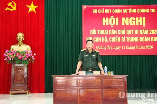 Nắm bắt tâm tư, nguyện vọng của bộ đội thông qua đối thoại dân chủ
